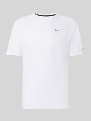 męski t-shirt o kroju regular fit ze sportu z elementami odblaskowymi Shop The Look MANNEQUINE
