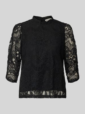 Regular fit blouse met 3/4-mouwen, model 'Lilou' Shop The Look MANNEQUINE