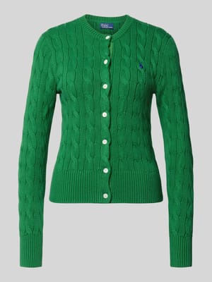 Regular Fit Strickjacke aus reiner Baumwolle Shop The Look MANNEQUINE