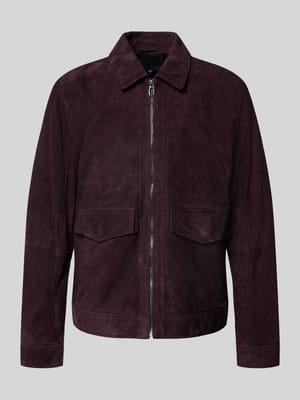 Lederjacke mit Reißverschluss Shop The Look MANNEQUINE