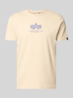 t-shirt z logo i okrągłym dekoltem Shop The Look MANNEQUINE