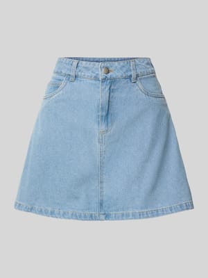 Spódnica jeansowa o linii A z mieszanki bawełny model ‘ABBI’ Shop The Look MANNEQUINE