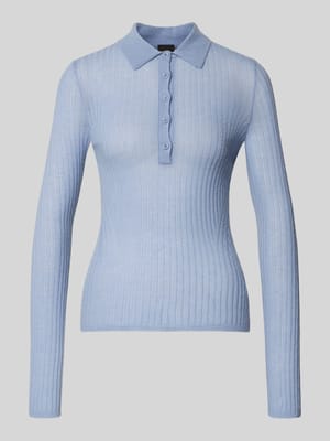 Slim Fit Strickpullover aus Schurwoll-Mix Modell 'FUGENEL' Shop The Look MANNEQUINE