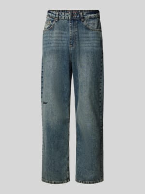 Jeans mit Label-Stitching Modell 'Hackney' Shop The Look MANNEQUINE