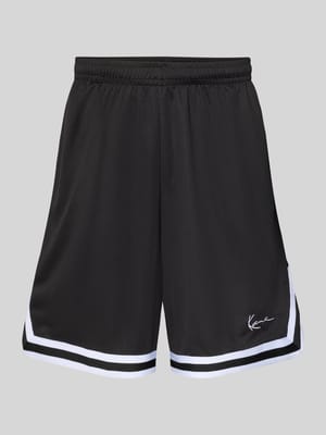 Relaxed Fit Shorts mit Logo-Stitching Shop The Look MANNEQUINE