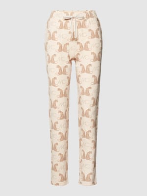 Sweathose mit Animal-Print Modell 'Additions C' Shop The Look MANNEQUINE