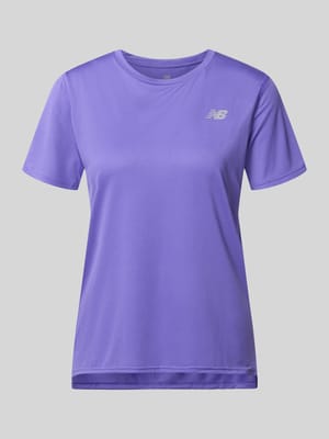 T-Shirt mit Logo und Rundhalsausschnitt Shop The Look MANNEQUINE