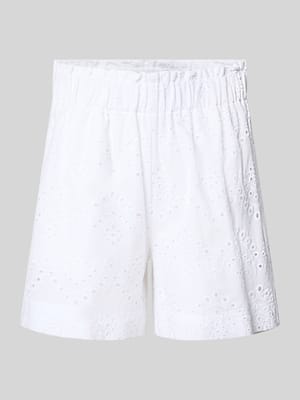 Loose Fit Bermudas mit Lochstickerei Modell 'VILDE' Shop The Look MANNEQUINE