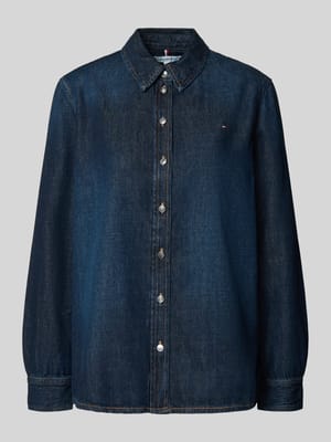 Regular Fit Denim-Jeansbluse aus Baumwoll-Lyocell-Mix Modell 'MILO' Shop The Look MANNEQUINE