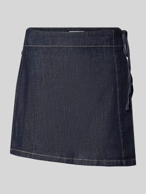 Minirock mit Viskose-Anteil in Denim-Optik Modell 'Swantje' Shop The Look MANNEQUINE