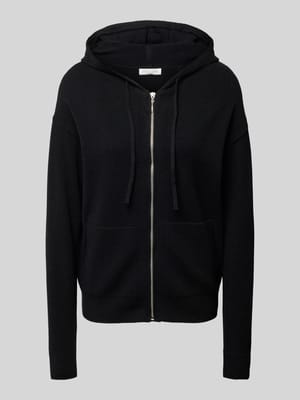 Gebreid jack van viscosemix met capuchon Shop The Look MANNEQUINE