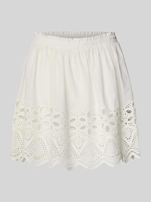 Minirock mit Lochstickerei Modell 'Quella' Shop The Look MANNEQUINE