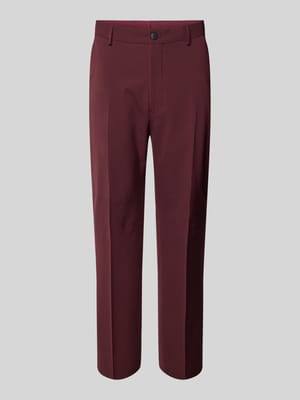 Slim Fit Stoffhose mit Bügelfalten Modell 'LIAM' Shop The Look MANNEQUINE