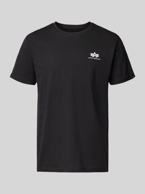 T-Shirt mit Logo und Rundhalsausschnitt Shop The Look MANNEQUINE