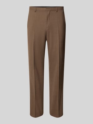 Slim fit pantalon met scheerwol, model 'HESTEN' Shop The Look MANNEQUINE