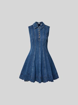 Minikleid in Denim-Optik Shop The Look MANNEQUINE