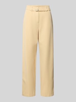 Stoffhose mit Gürtel und Eingrifftaschen Shop The Look MANNEQUINE