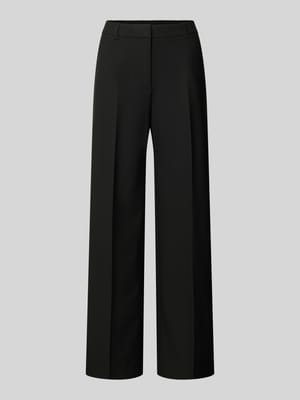 Wide Leg stoffen broek met vouwplooi Shop The Look MANNEQUINE