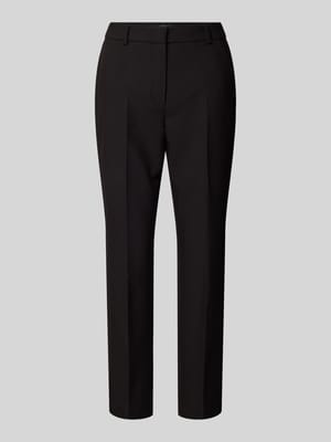 Stretch fit broek met persplooien, model 'FREDA' Shop The Look MANNEQUINE