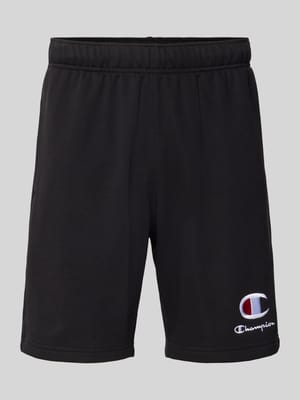 Sweatshorts mit Logo-Stitching und elastischem Bund Shop The Look MANNEQUINE