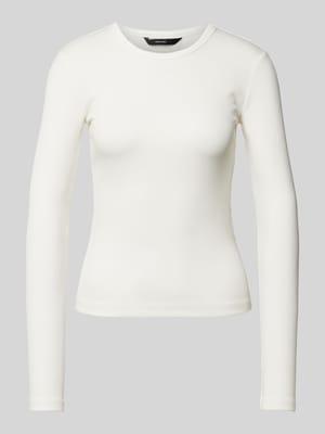 Slim Fit Langarmshirt mit Baumwoll-Anteil Modell 'CHLOE' Shop The Look MANNEQUINE