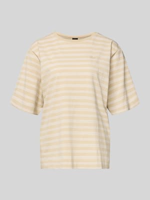 Oversized T-Shirt aus reiner Baumwolle Modell 'C_EREGULAR_STRIPE' Shop The Look MANNEQUINE