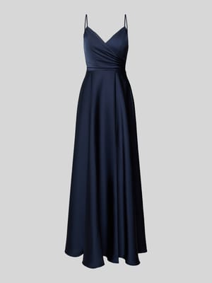 sukienka wieczorowa z satyny z cienkimi ramiączkami Shop The Look MANNEQUINE