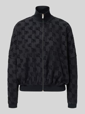 Oversized sweatjack van katoenmix, model 'TERRYMONOGRAM_JACKET' Shop The Look MANNEQUINE