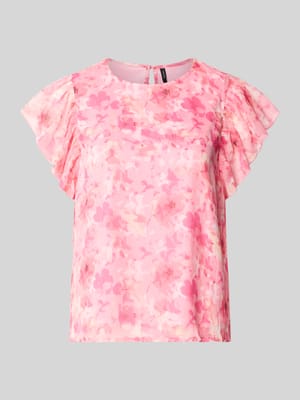 regular fit top van chiffon model 'SMILLA' Shop The Look MANNEQUINE