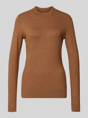 Gebreide pullover van viscosemix met ronde hals Shop The Look MANNEQUINE