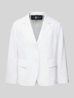 Linnen blazer met opgestikte klepzakken Shop The Look MANNEQUINE