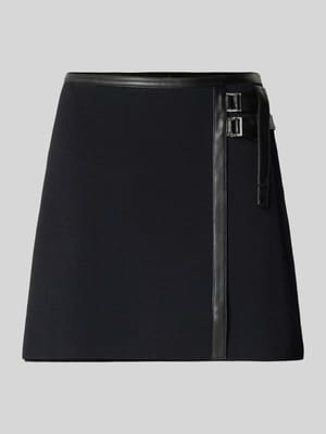 Minirok van viscosemix met ritssluiting Shop The Look MANNEQUINE