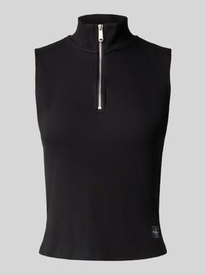 Top met opstaande kraag en ritssluiting Shop The Look MANNEQUINE