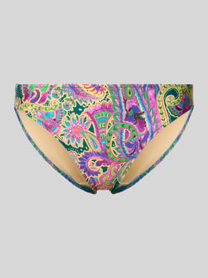 Dół bikini w kroju slim fit z nadrukiem paisley na całej powierzchni model 'Lise' Shop The Look MANNEQUINE