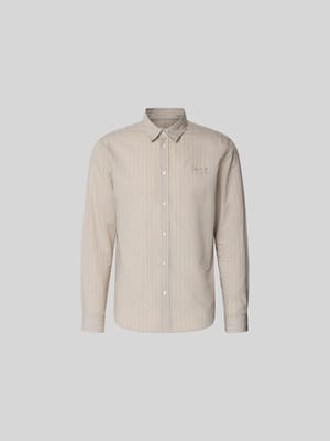 Slim Fit Freizeithemd aus Baumwoll-Mix Shop The Look MANNEQUINE