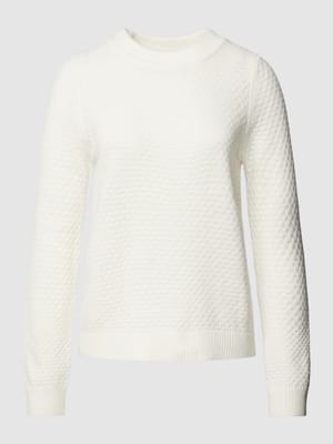 Gebreide pullover met structuurmotief Shop The Look MANNEQUINE