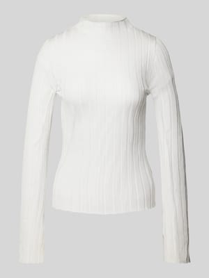 Gebreide pullover met opstaande kraag, model 'Mary' Shop The Look MANNEQUINE