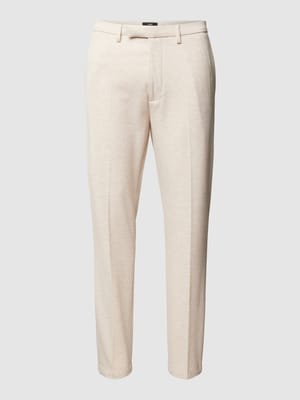 Spodnie do garnituru o kroju regular fit z lamowanymi kieszeniami model ‘Beppe’ Shop The Look MANNEQUINE