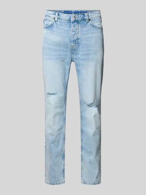Jeansy o kroju tapered fit z mieszanki bawełny model 'BRODY' Shop The Look MANNEQUINE