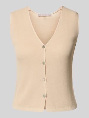 Strickweste mit V-Ausschnitt Shop The Look MANNEQUINE