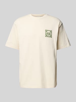 T-Shirt mit Label-Print Modell 'Goods' Shop The Look MANNEQUINE