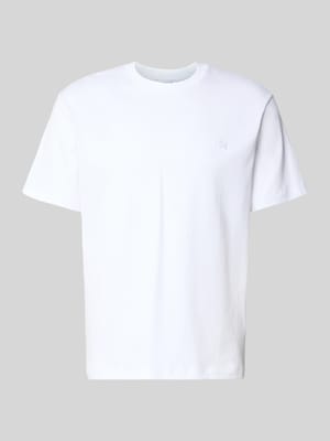 T-shirt o kroju regular fit z czystej bawełny Shop The Look MANNEQUINE