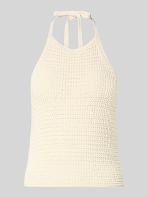 halter met structuurpatroon Shop The Look MANNEQUINE