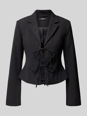 Slim Fit Blazer mit Vorderseite zum Binden Shop The Look MANNEQUINE