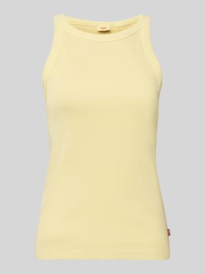 Slim Fit Tank Top aus reiner Baumwolle Shop The Look MANNEQUINE
