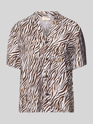Regular Fit Bluse mit V-Ausschnitt Modell 'Mele' Shop The Look MANNEQUINE