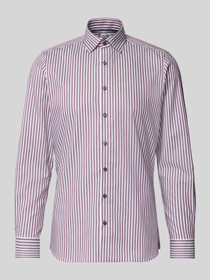 Slim Fit Businesshemd aus Baumwoll-Mix mit Haifischkragen Shop The Look MANNEQUINE
