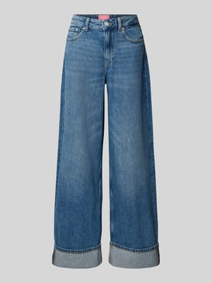 Jeansy z szeroką nogawką i 5 kieszeniami model ‘TOKYO’ Shop The Look MANNEQUINE