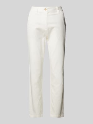 Chino met paspelzakken aan de achterkant Shop The Look MANNEQUINE