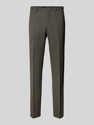 Slim fit pantalon met persplooien, model 'Hesten' Shop The Look MANNEQUINE